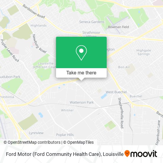 Ford Motor (Ford Community Health Care) map