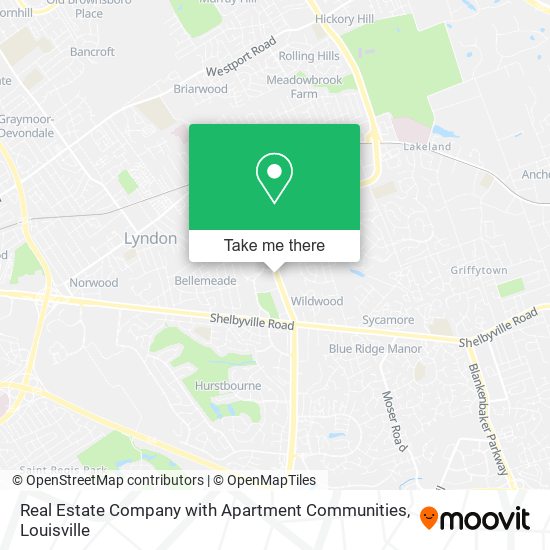 Real Estate Company with Apartment Communities map