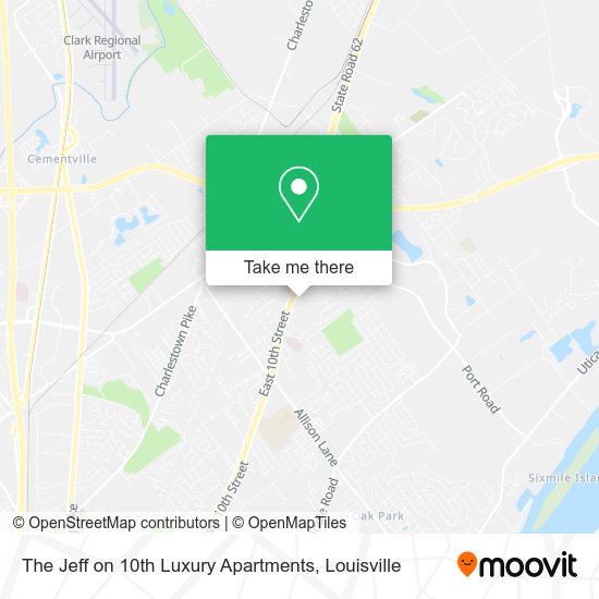 The Jeff on 10th Luxury Apartments map