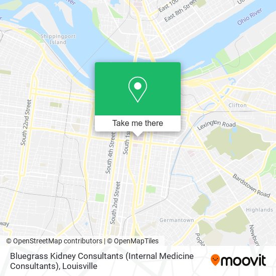 Mapa de Bluegrass Kidney Consultants (Internal Medicine Consultants)