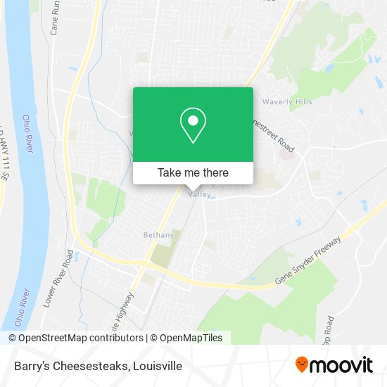 Barry's Cheesesteaks map