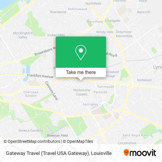 Mapa de Gateway Travel (Travel USA Gateway)