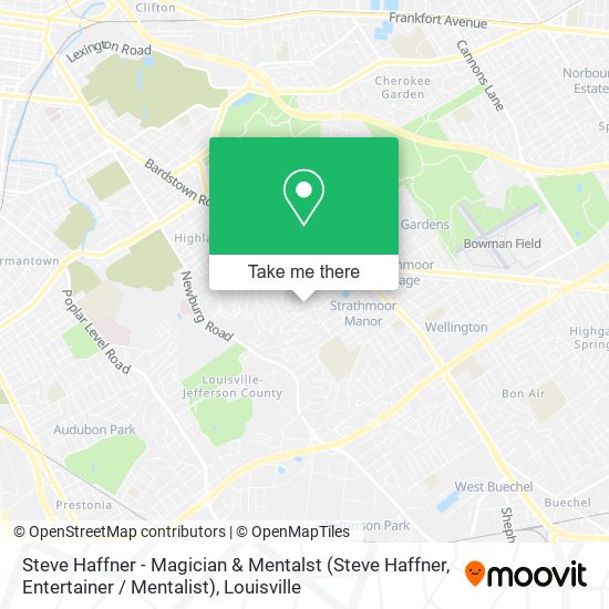 Mapa de Steve Haffner - Magician & Mentalst (Steve Haffner, Entertainer / Mentalist)