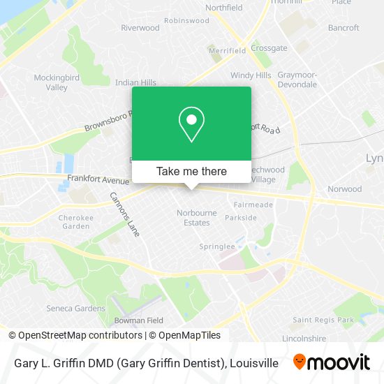 Gary L. Griffin DMD (Gary Griffin Dentist) map
