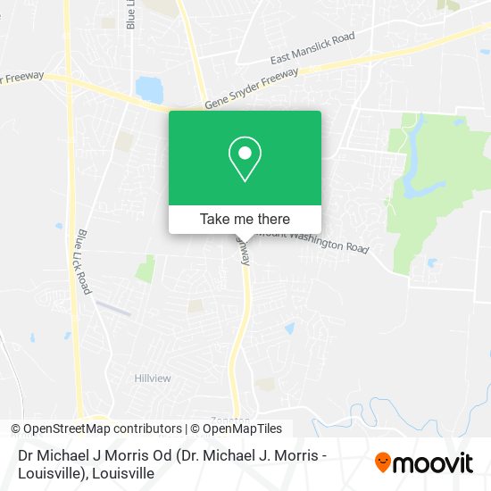 Mapa de Dr Michael J Morris Od (Dr. Michael J. Morris - Louisville)