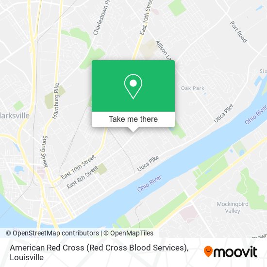 American Red Cross (Red Cross Blood Services) map