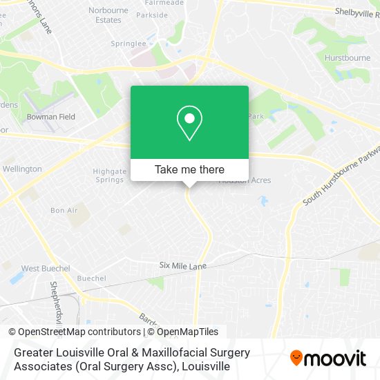 Mapa de Greater Louisville Oral & Maxillofacial Surgery Associates (Oral Surgery Assc)