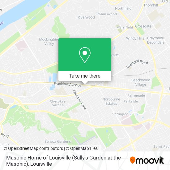 Masonic Home of Louisville (Sally's Garden at the Masonic) map