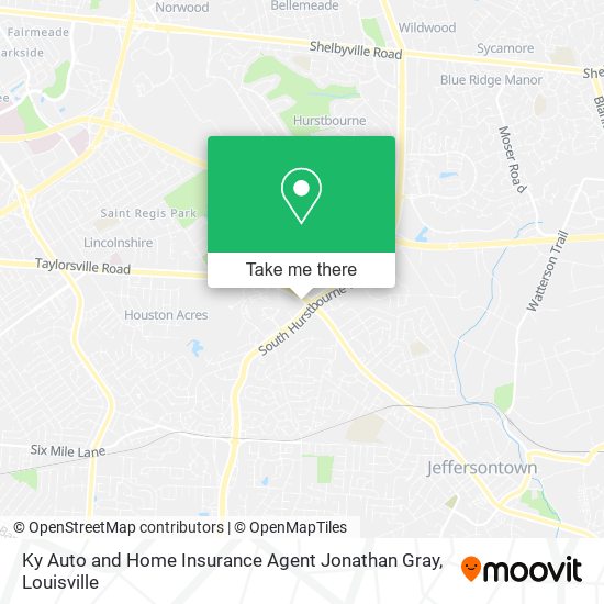 Ky Auto and Home Insurance Agent Jonathan Gray map