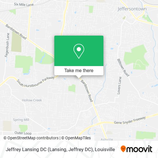 Jeffrey Lansing DC (Lansing, Jeffrey DC) map