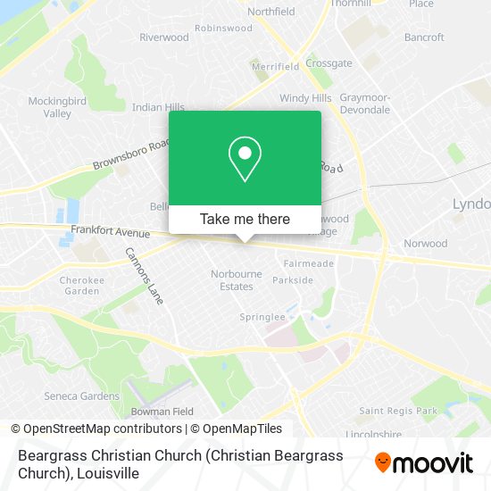 Beargrass Christian Church map