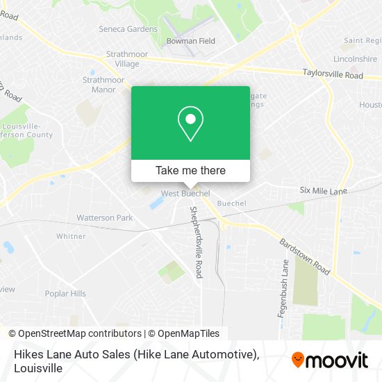 Hikes Lane Auto Sales (Hike Lane Automotive) map