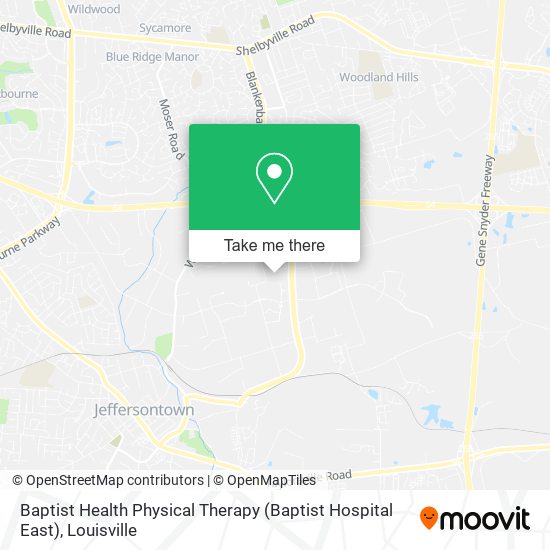 Baptist Health Physical Therapy (Baptist Hospital East) map