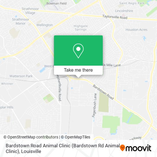 Bardstown Road Animal Clinic map