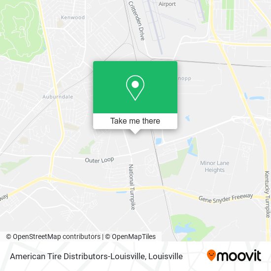 Mapa de American Tire Distributors-Louisville