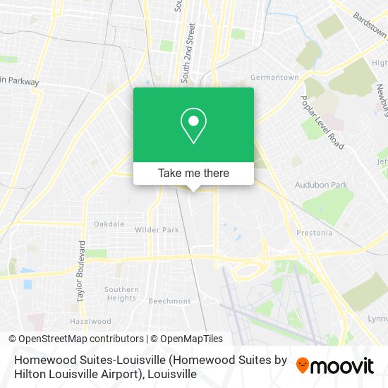 Homewood Suites-Louisville (Homewood Suites by Hilton Louisville Airport) map