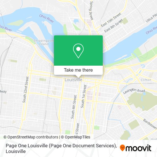 Mapa de Page One Louisville (Page One Document Services)