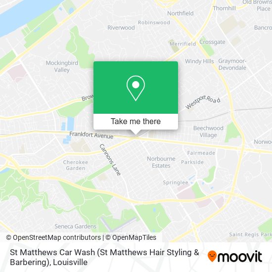 Mapa de St Matthews Car Wash (St Matthews Hair Styling & Barbering)