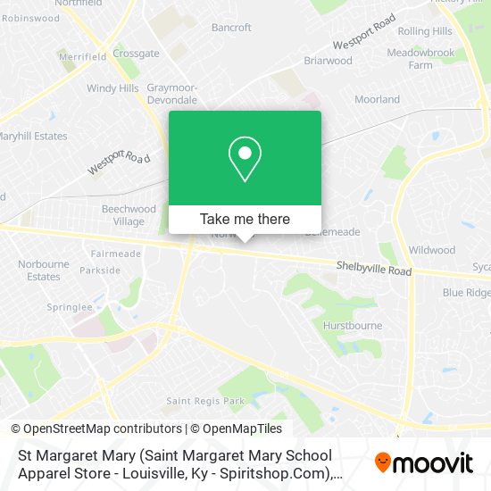 St Margaret Mary (Saint Margaret Mary School Apparel Store - Louisville, Ky - Spiritshop.Com) map