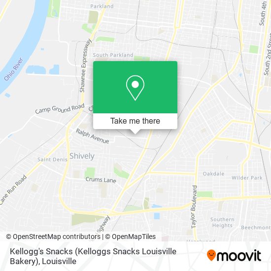 Mapa de Kellogg's Snacks (Kelloggs Snacks Louisville Bakery)