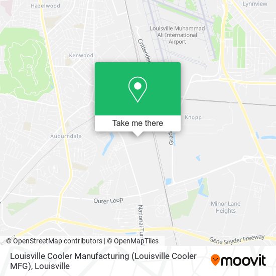 Mapa de Louisville Cooler Manufacturing (Louisville Cooler MFG)