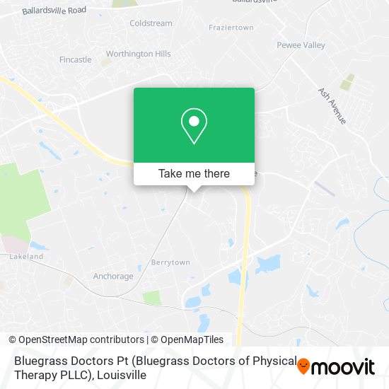 Bluegrass Doctors Pt (Bluegrass Doctors of Physical Therapy PLLC) map