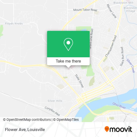 Flower Ave map