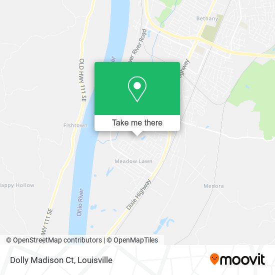 Dolly Madison Ct map