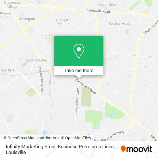 Mapa de Infinity Marketing Small Business Premiums Lines