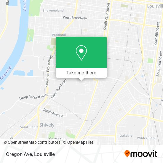 Oregon Ave map