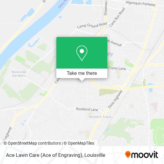 Mapa de Ace Lawn Care (Ace of Engraving)