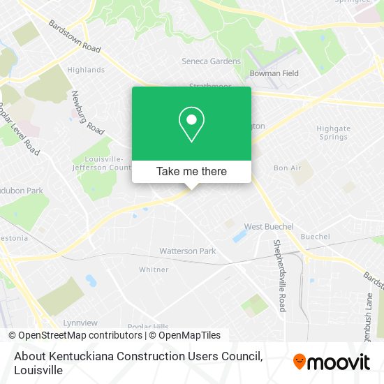 About Kentuckiana Construction Users Council map