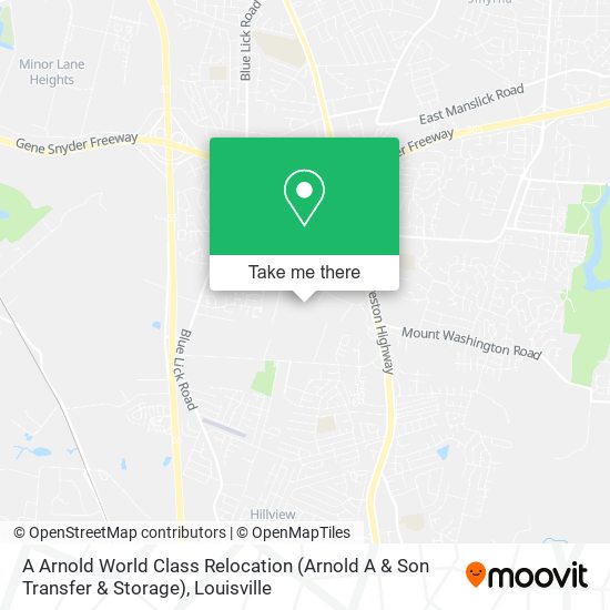 Mapa de A Arnold World Class Relocation (Arnold A & Son Transfer & Storage)