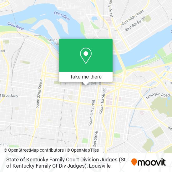 State of Kentucky Family Court Division Judges (St of Kentucky Family Ct Div Judges) map