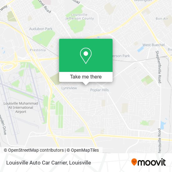 Louisville Auto Car Carrier map