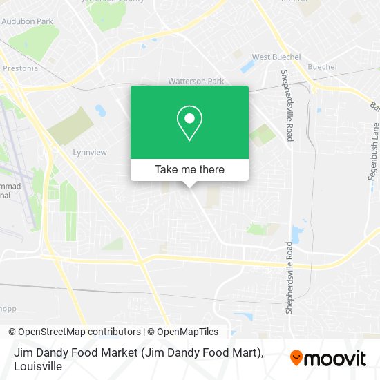 Mapa de Jim Dandy Food Market