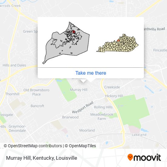 Murray Hill, Kentucky map