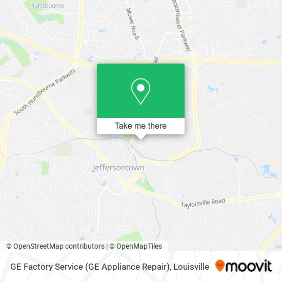 GE Factory Service (GE Appliance Repair) map