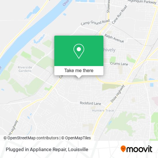 Plugged in Appliance Repair map