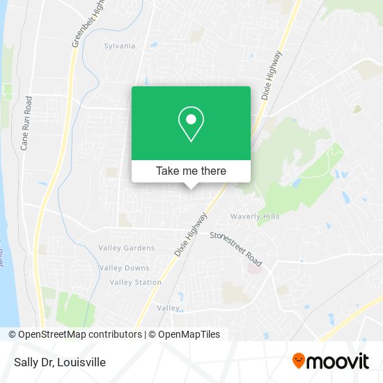 Sally Dr map