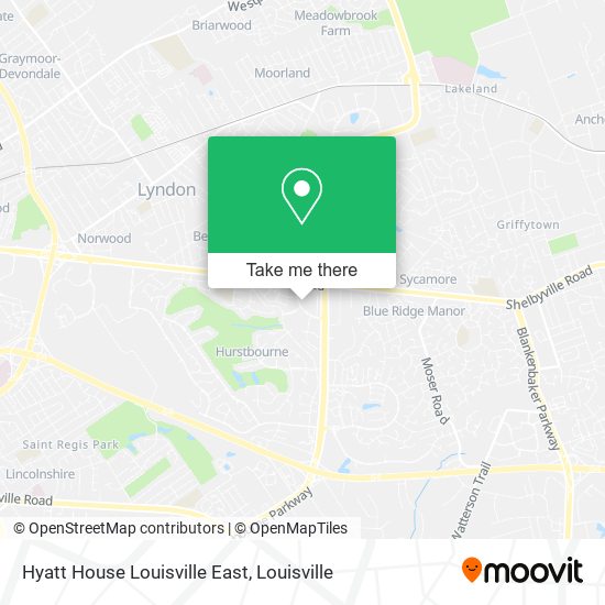 Hyatt House Louisville East map