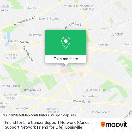Friend for Life Cancer Support Network map
