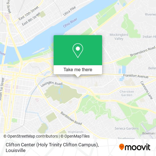 Mapa de Clifton Center (Holy Trinity Clifton Campus)
