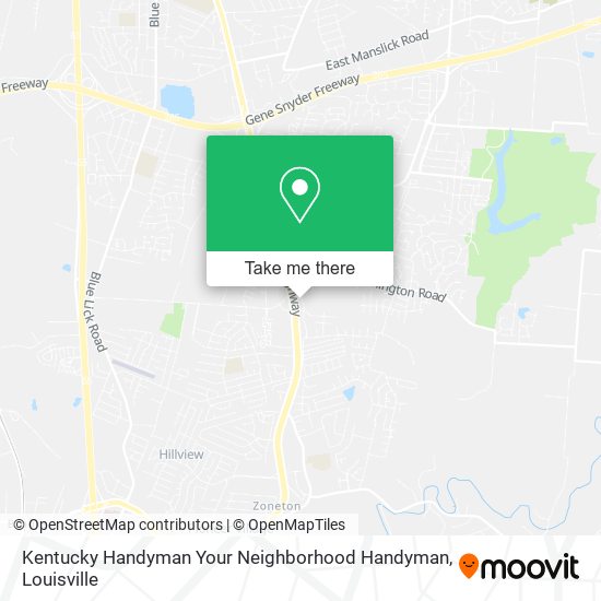 Mapa de Kentucky Handyman Your Neighborhood Handyman