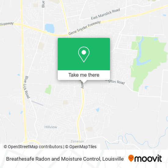 Mapa de Breathesafe Radon and Moisture Control