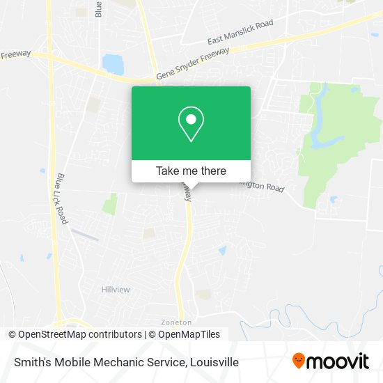 Smith's Mobile Mechanic Service map