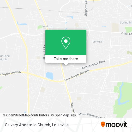 Mapa de Calvary Apostolic Church