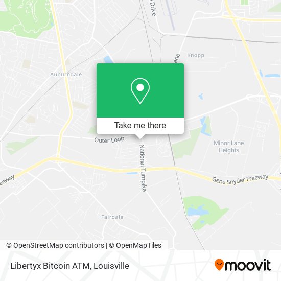 Mapa de Libertyx Bitcoin ATM