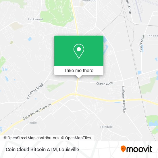 Mapa de Coin Cloud Bitcoin ATM