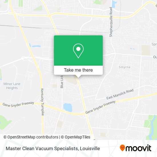 Master Clean Vacuum Specialists map